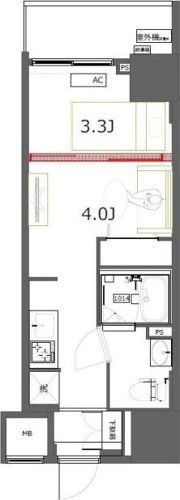 GENOVIA東神田greenveilの間取り画像