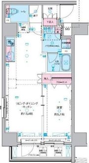 GENOVIA東神田greenveilの間取り画像