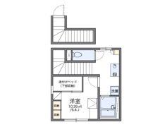 レオパレスメープルの間取り画像