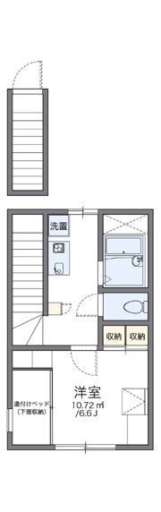 レオパレスメープルの間取り画像