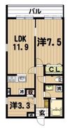 fare KAMEIDOの間取り画像