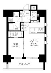 パークリュクス日本橋小網町monoの間取り画像
