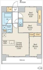 クレストコート本所吾妻橋Northの間取り画像