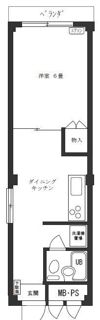 メゾン高田馬場の間取り画像