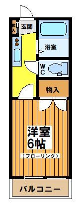 コーポユーミーの間取り画像