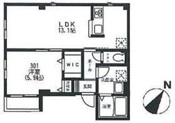 アン ソレイユ谷中の間取り画像