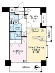 ライオンズプラザ両国緑の間取り画像
