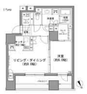 パークハビオ八丁堀の間取り画像