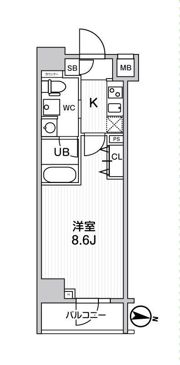 ジェノヴィア三ノ輪スカイガーデンの間取り画像