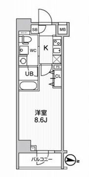 ジェノヴィア三ノ輪スカイガーデンの間取り画像