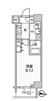ジェノヴィア三ノ輪スカイガーデンの間取り画像