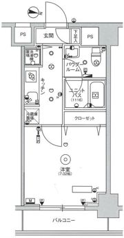 スカイコートパレス大島の間取り画像