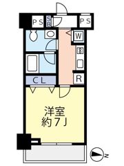 スカイコートパレス大島の間取り画像
