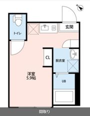 ホワイトパレット品川二葉Ⅰの間取り画像