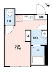 ホワイトパレット品川二葉Ⅰの間取り画像