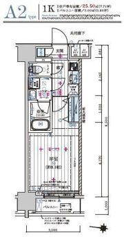 メインステージ森下Ⅱの間取り画像