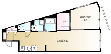 クレストール下馬の間取り画像