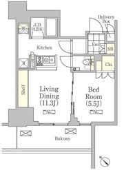 メゾンカルム日本橋馬喰町の間取り画像