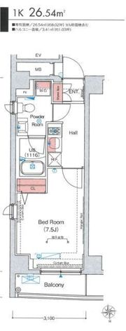 エストゥルース東高円寺の間取り画像