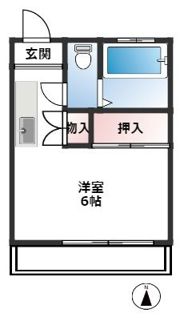 リバーサイドハイツA棟の間取り画像