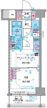 GENOVIA四ツ木の間取り画像