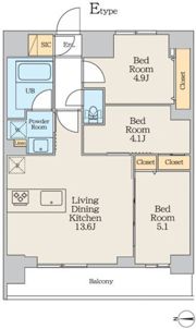 クレストコート本所吾妻橋Northの間取り画像
