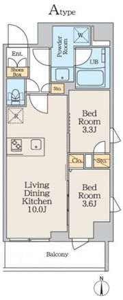 クレストコート本所吾妻橋Northの間取り画像
