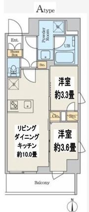 クレストコート本所吾妻橋Northの間取り画像