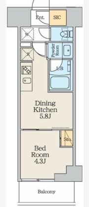 クレストコート本所吾妻橋Northの間取り画像