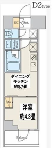 クレストコート本所吾妻橋Northの間取り画像