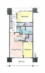 オーベルグランディオ品川勝島の間取り画像