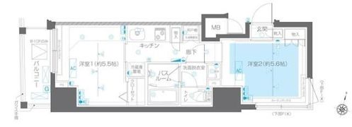 ZOOM白金台の間取り画像