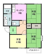 セピアコーポA棟の間取り画像