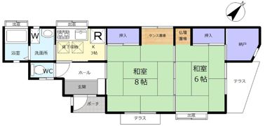 吉見町北吉見3941-122貸家の間取り画像