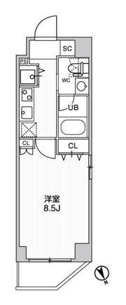 ステージファースト浅草橋Ⅳの間取り画像