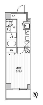 ステージファースト浅草橋Ⅳの間取り画像