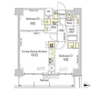 パークアクシス錦糸町・親水公園の間取り画像
