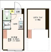 ハーモニーテラス大井Ⅱの間取り画像