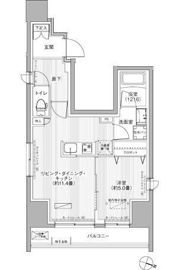 グラン，フォークス神田イーストタワーの間取り画像