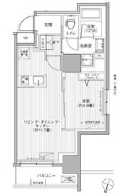 グラン，フォークス神田イーストタワーの間取り画像