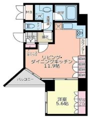 パレ・ソレイユ東日本橋の間取り画像