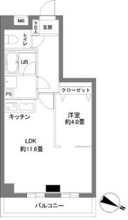 カスタリア千駄ヶ谷の間取り画像