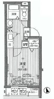 プレール・ドゥーク東新宿Ⅱの間取り画像