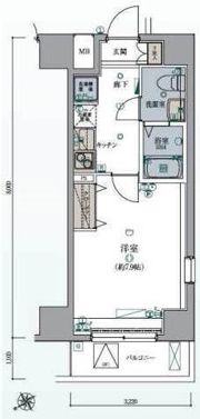 リヴシティ大森町の間取り画像