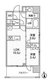 シーズンフラッツ新御徒町イーストの間取り画像