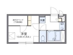 レオパレスクロスウィステリアの間取り画像