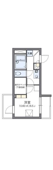 レオパレスクロスウィステリアの間取り画像