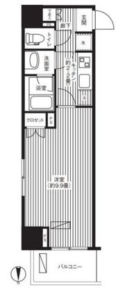 エフシティ亀戸の間取り画像