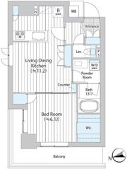 リブ ガーデン 吾妻橋の間取り画像