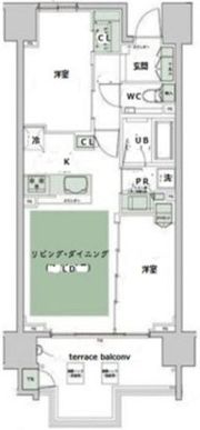 ハーバーテラス品川の間取り画像
